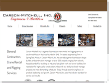 Tablet Screenshot of carson-mitchell.com